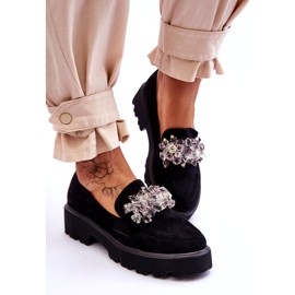 FB2 Naisten koristeelliset loaferit, musta Brenda 3