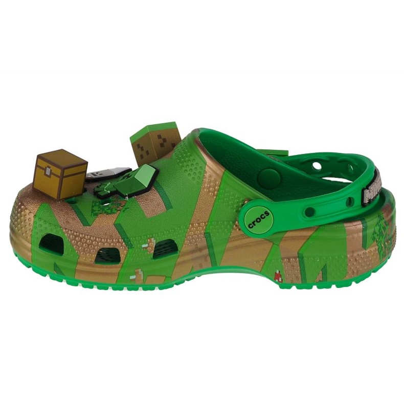 Crocs Elevated Minecraft Classic Clog Jr. 208473-90H vihreä 1