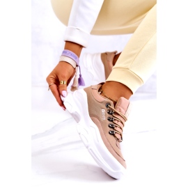Naisten urheilukengät Sneakers Big Star JJ274A222 Beige 7