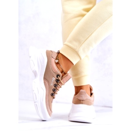 Naisten urheilukengät Sneakers Big Star JJ274A222 Beige 6