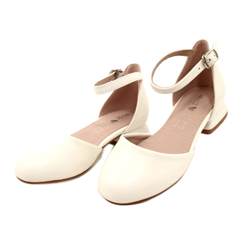 Evento White Ballet Flats, MISSE Communion Sandaalit valkoinen 3
