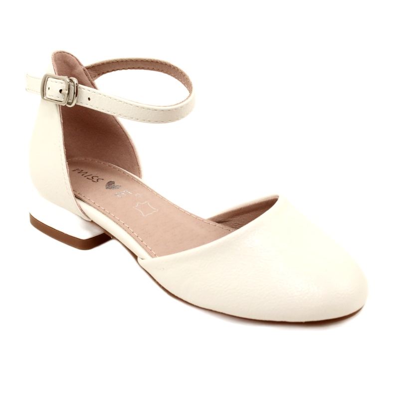 Evento White Ballet Flats, MISSE Communion Sandaalit valkoinen 1