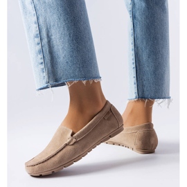 Big Star beige-nahkaiset housut JJ274658 1