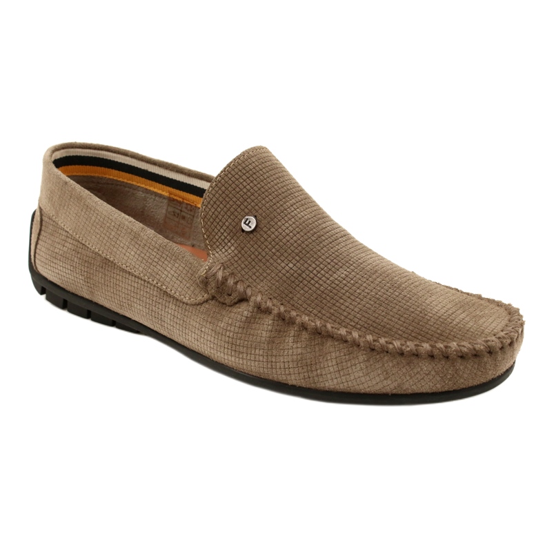 Filippo Beige miesten mokasiinit, mokkanahka, MP923/23 TP, beige 1