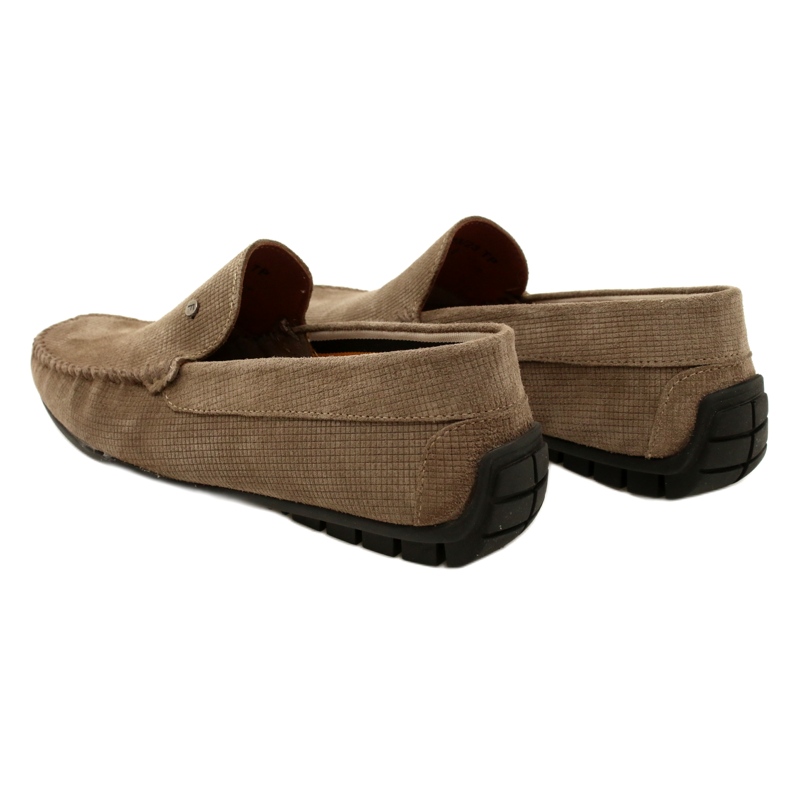 Filippo Beige miesten mokasiinit, mokkanahka, MP923/23 TP, beige 4
