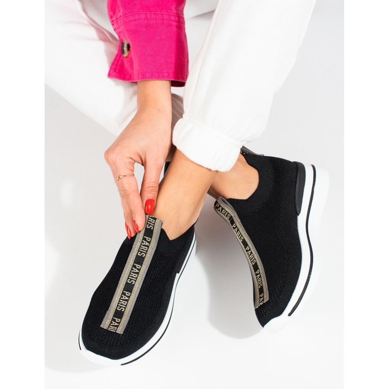 Naisten kevyet urheilukengät Shelovet-alustalla musta 2