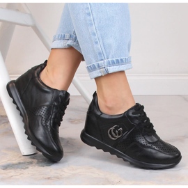 Naisten urheilukengät piilokiilalla musta Jezzi ASA170-11 1