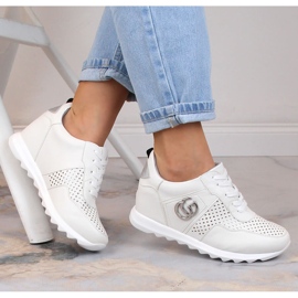 Naisten urheilukengät piilokiilalla valkoinen Jezzi ASA170-11 1