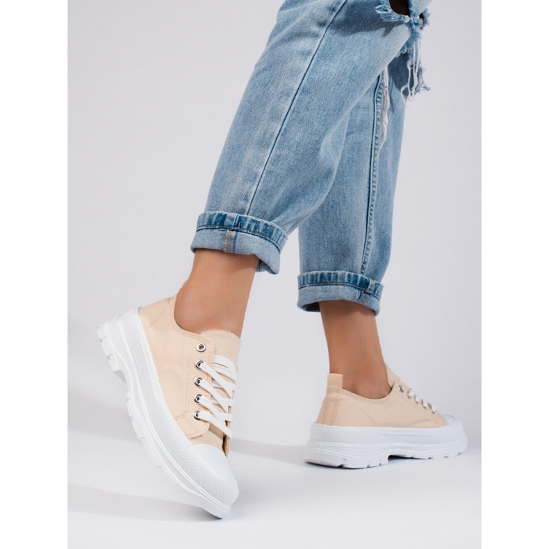 Naisten lenkkarit Shelovet beige 1