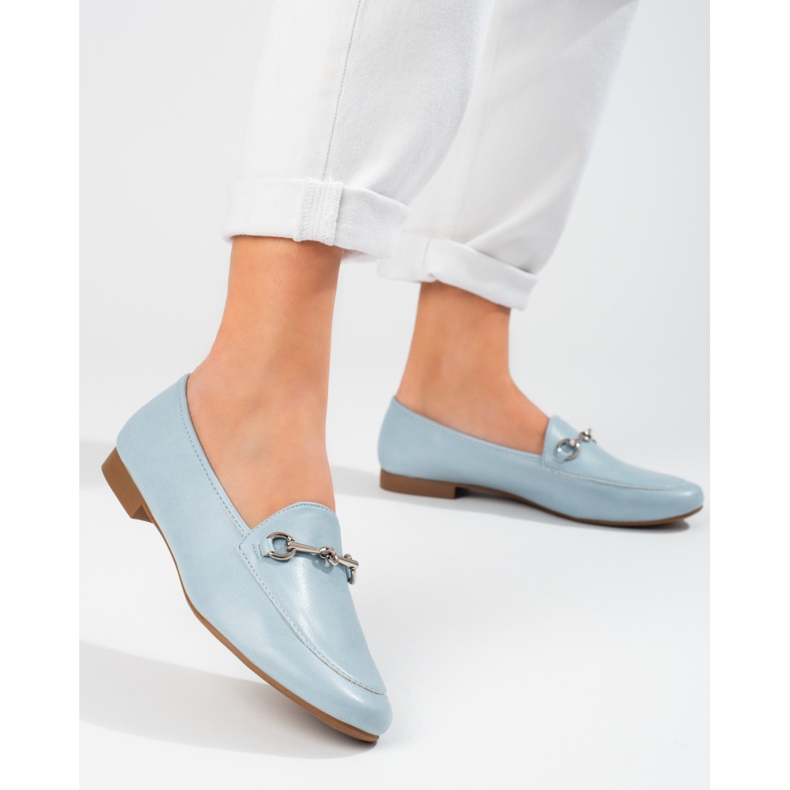 Vincezan siniset naisten mokasiinit sininen 1