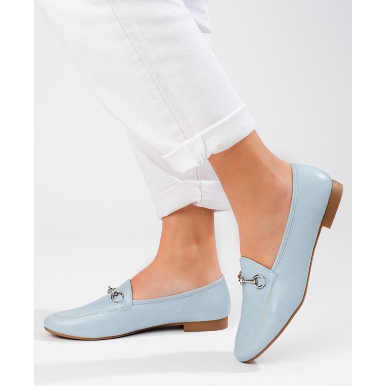 Vincezan siniset naisten mokasiinit sininen 2