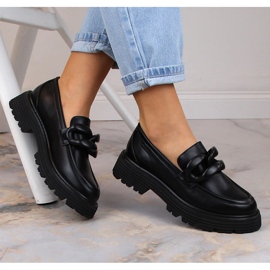 Mustat Big Star LL274580 korkokengät ketjulla 1