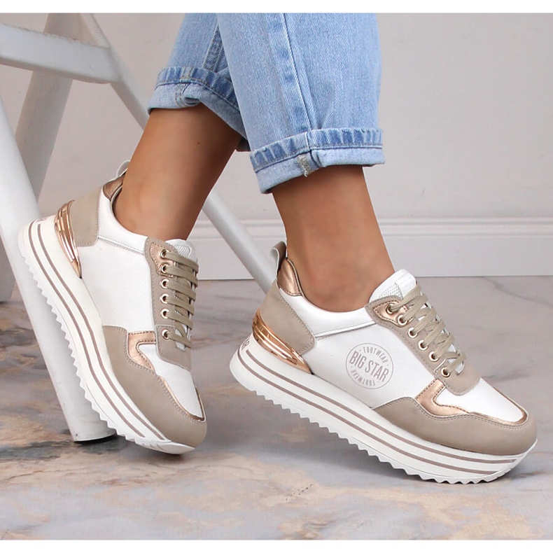 Naisten urheilutossut lenkkarit alustalla monivärinen Big Star LL274584 1