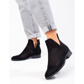 W. Potocki Naisten kevät harjakattoiset saappaat Potocki musta mokka 1