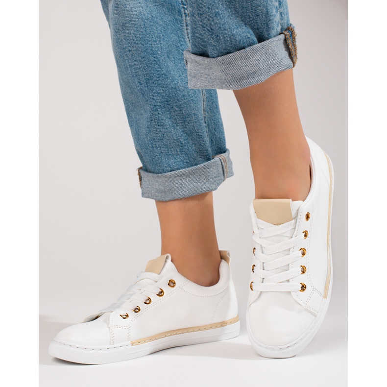 Shelovet valkoiset klassiset naisten tennarit valkoinen 1