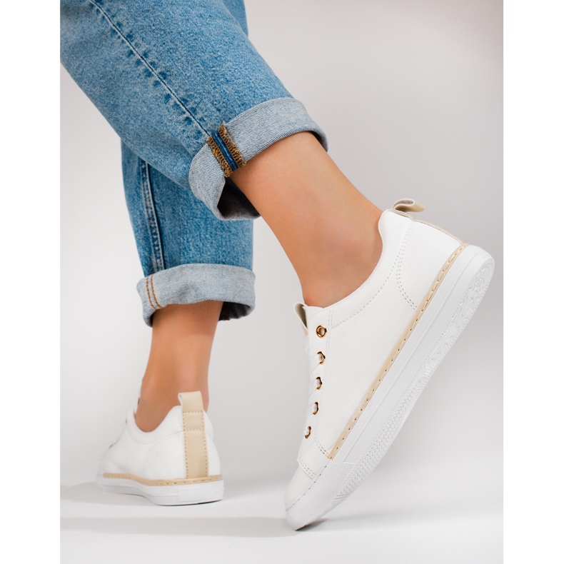 Shelovet valkoiset klassiset naisten tennarit valkoinen 2