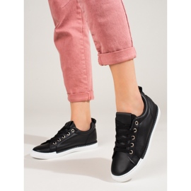 Shelovetin mustat klassiset naisten tennarit 2