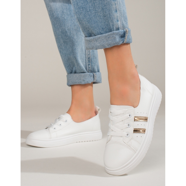 Naisten urheilukengät Shelovet valkoiset lenkkarit valkoinen 1