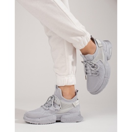 Shelovetin harmaat harjakattoiset lenkkarit naisille 1