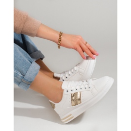 Shelovet naisten tennarit korkealla alustalla, valkoiset valkoinen 2