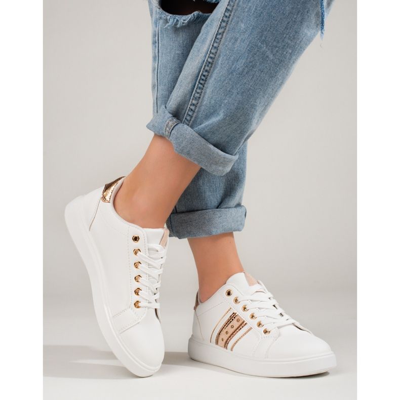 Klassiset naisten urheilukengät valkoiset Shelovet valkoinen 1