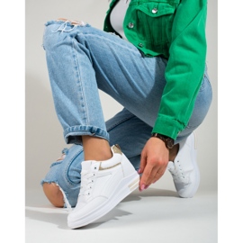 Shelovetin valkoiset lenkkarit, joissa on piilokiila valkoinen 1