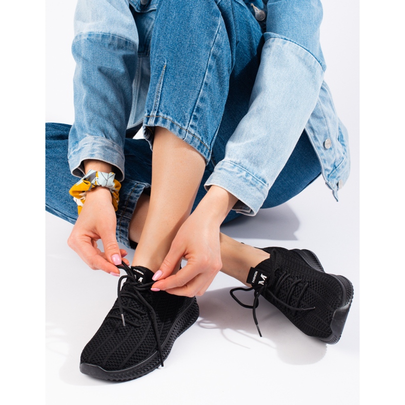 Kevyt tekstiili naisten urheilukengät Shelovet musta 1