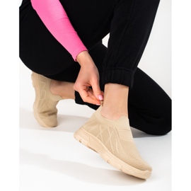 Naisten ruskeat Shelovet-tekstiiliurheilukengät 2