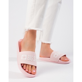 Klassiset naisten vaaleanpunaiset tossut Big Star FF274A201600 vaaleanpunainen 2