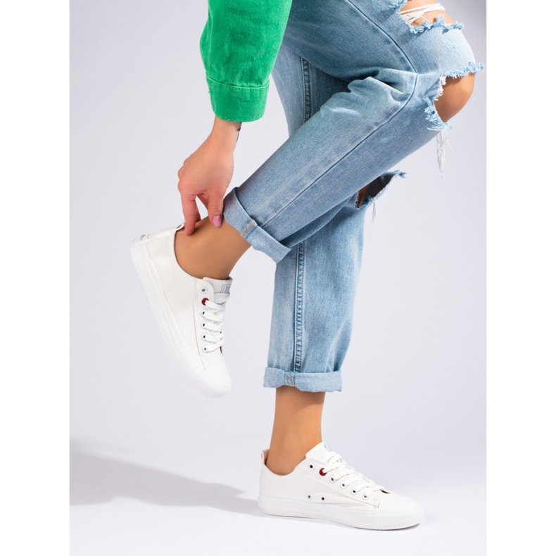 Big Star JJ274001 naisten valkoiset tennarit valkoinen 1