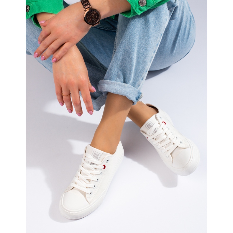 Big Star JJ274001 naisten valkoiset tennarit valkoinen 2