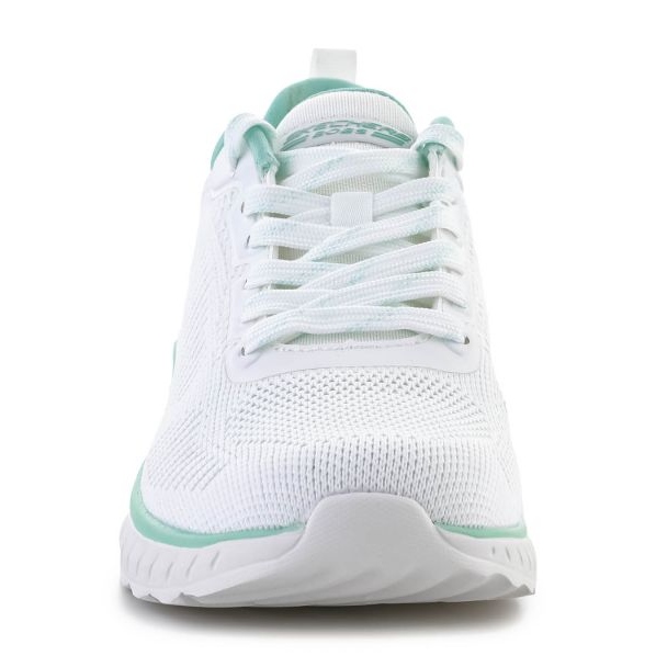 Skechers Bobs Squad Chaos Parallel Lines Kengät W 117212-OFWT valkoinen 1