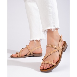 W. Potocki Mustat roomalaiset sandaalit Potocki-nastoilla 1