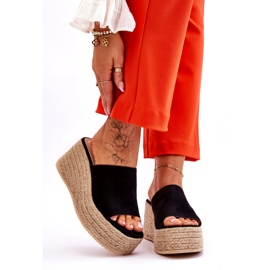 FS1 Naisten kiila- ja alustatossut, musta Ysabel 2