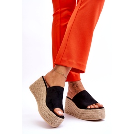 FS1 Naisten kiila- ja alustatossut, musta Ysabel 3