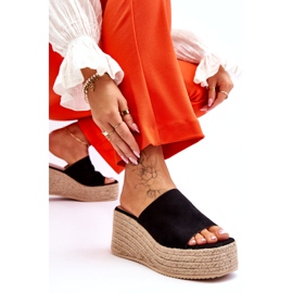 FS1 Naisten kiila- ja alustatossut, musta Ysabel 5