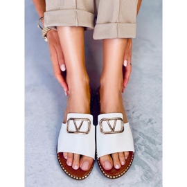 BM Tonya White naisten tossut valkoinen 2