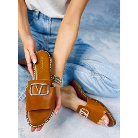 BM Naisten Tonya Camel -tossut ruskea 2