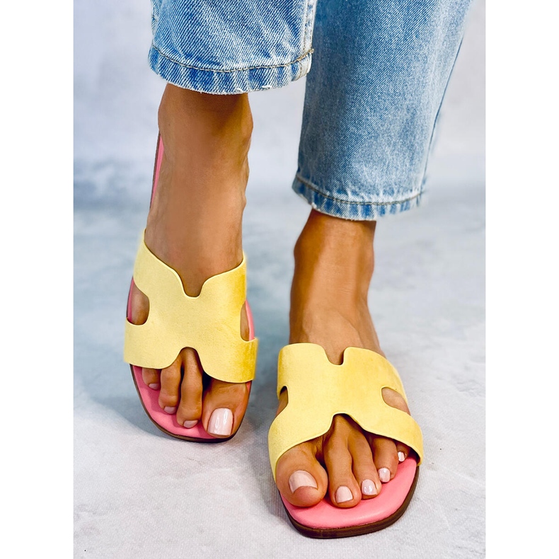 Kalani Keltaiset naisten tossut keltainen 2