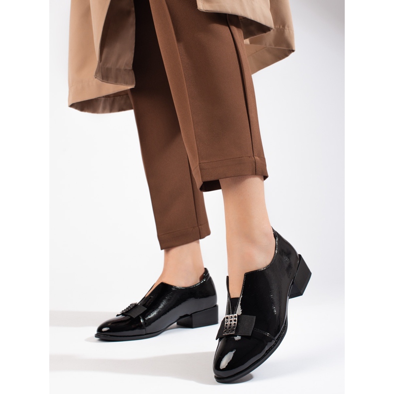 W. Potocki Lakatut tyylikkäät korkokengät Potocki musta 1