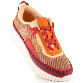 Intermax Mukavat naisten urheilukengät monivärisellä alustalla Bagatt LL293129 oranssi 1