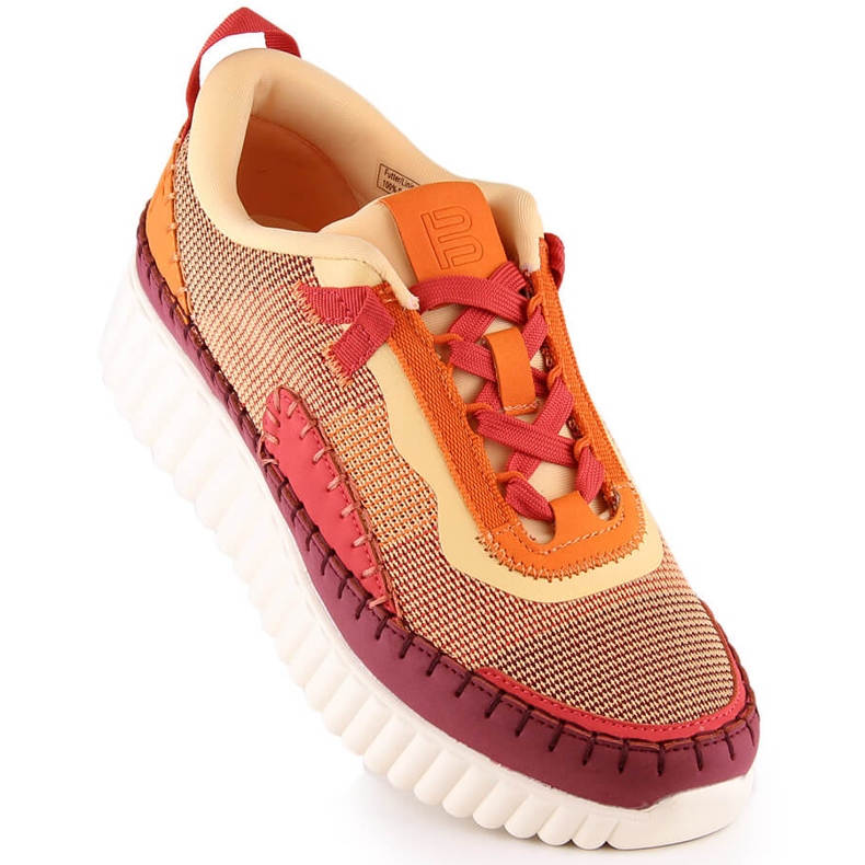 Intermax Mukavat naisten urheilukengät monivärisellä alustalla Bagatt LL293129 oranssi 1