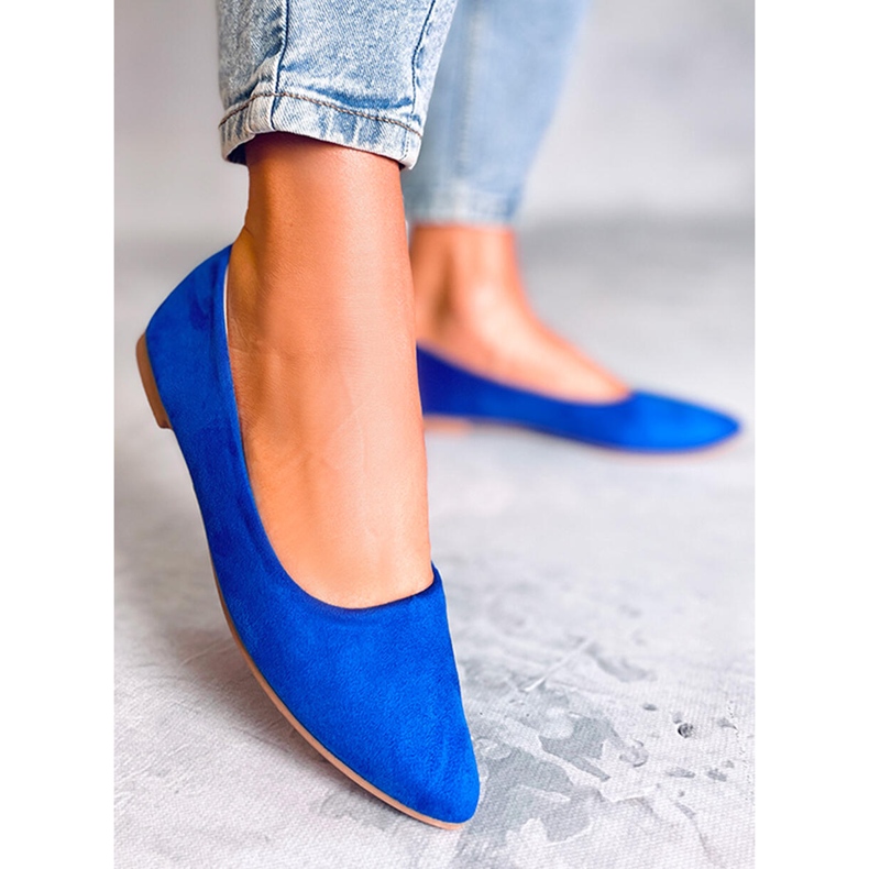 Seastar Keys Sky Blue nahkapohjallinen ballerinat sininen 1