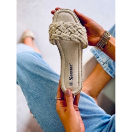 BM Erika Beige naisten string-tossut 2