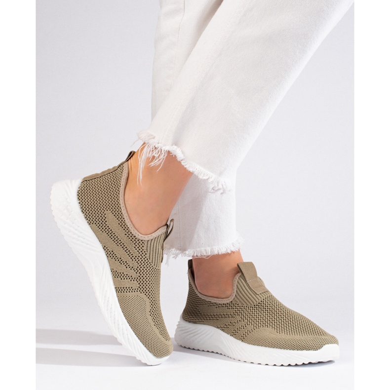 Shelovet naisten harjakattoiset urheilukengät vihreä 2