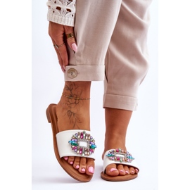 PE1 Naisten muodikkaat sandaalit koristeella White Halsey valkoinen 1