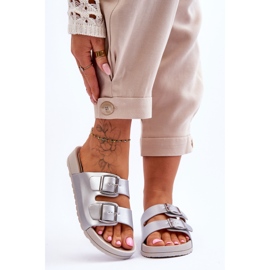 Naisten Platform Slides Hopeinen Vertigo hopea 1