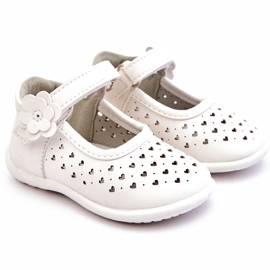 PA1 Lasten korkeat harjakattoiset balerinat tarranauhalla White Jianna valkoinen 1