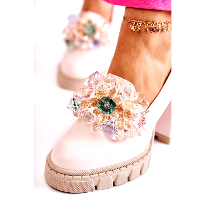 PA2 Tyylikkäät pumput Ornamentti Plain Vaaleanpunainen Caterine 1