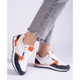 Naisten urheilukengät Shelovet valkoinen ja laivastonsininen 2